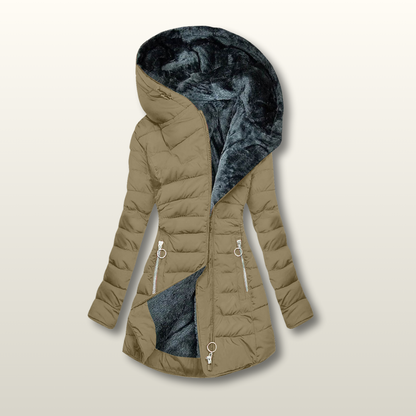 Fiorella™ | Manteau d'Hiver avec Doublure și Fourrure Chaude