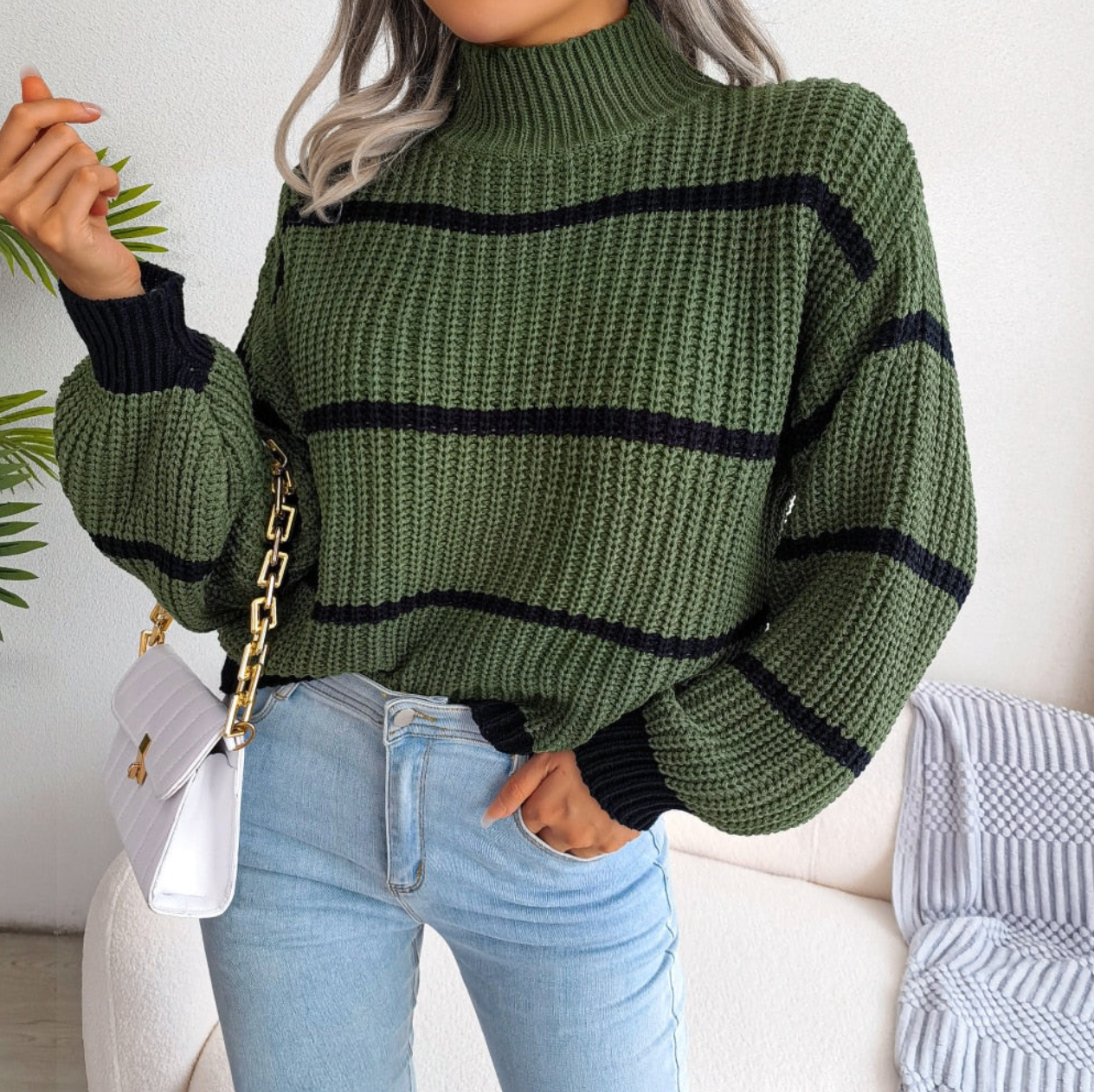 gestreeptecoltruigroen