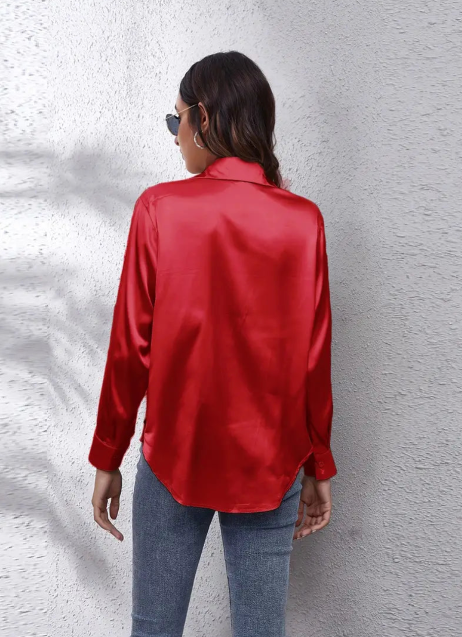 klassiekedamesblousefelroodrug