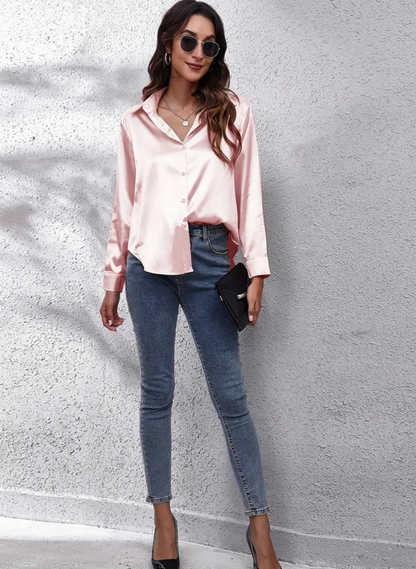 klassiekedamesblouselichtroze