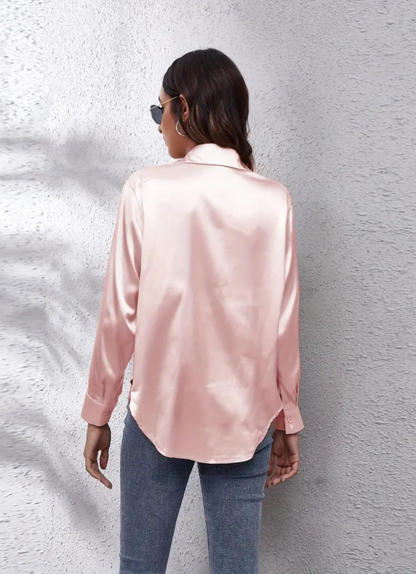 klassiekedamesblouselichtrozerug