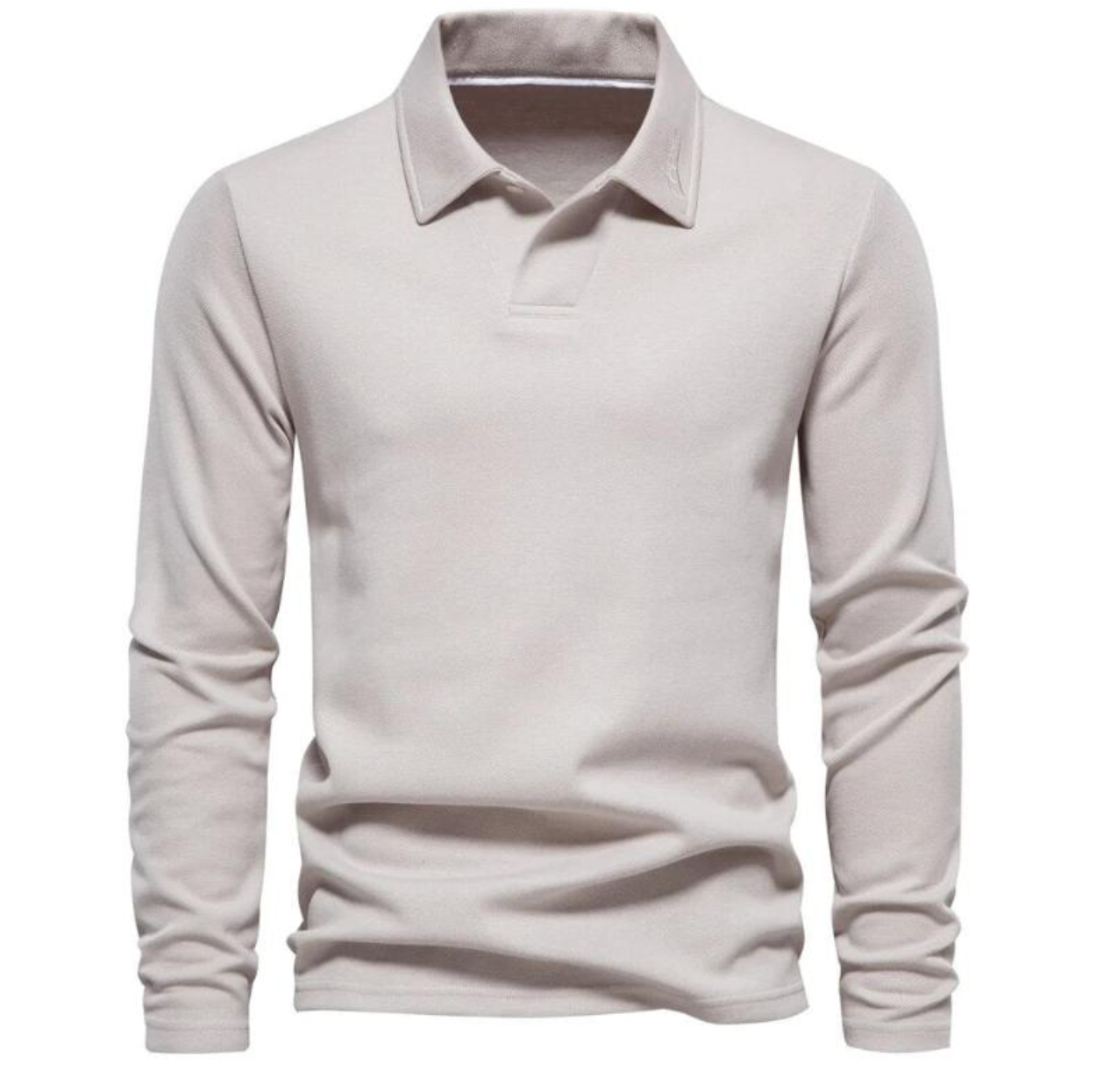 poloshirtlangemouwenbeige